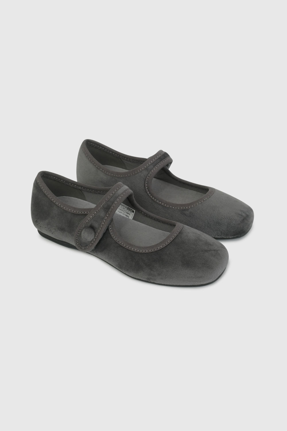 Ballerina Gris Velvet De Niño