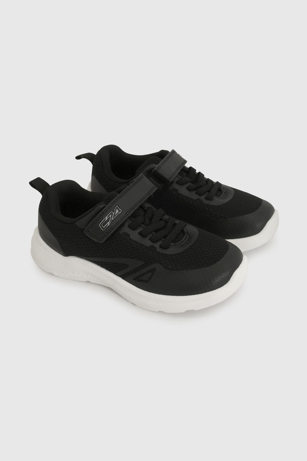 Zapatilla Deportiva Negra Unisex para Niño con Vel