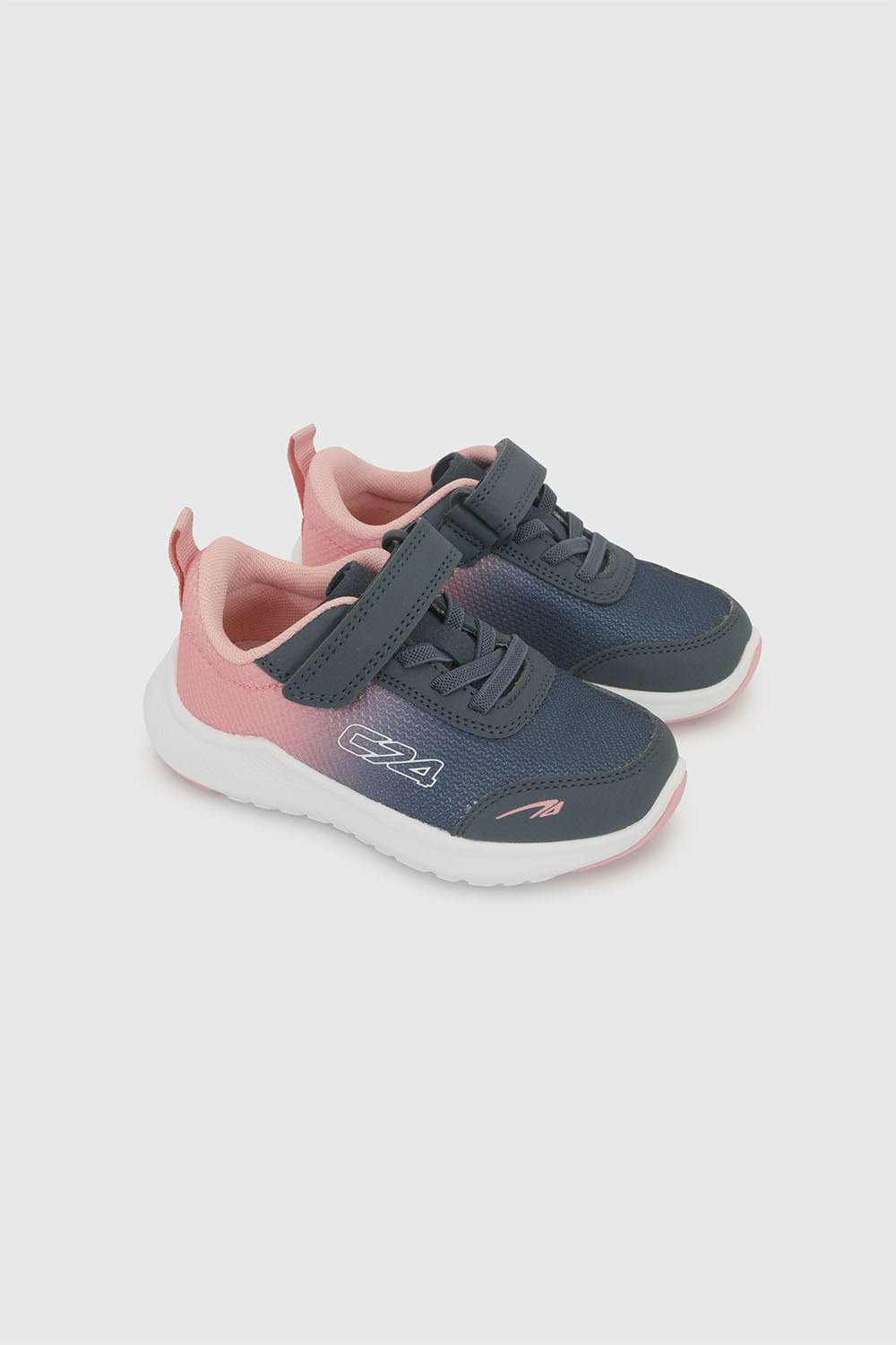 Zapatilla Deportiva Azul de Niña con Velcro y Suel
