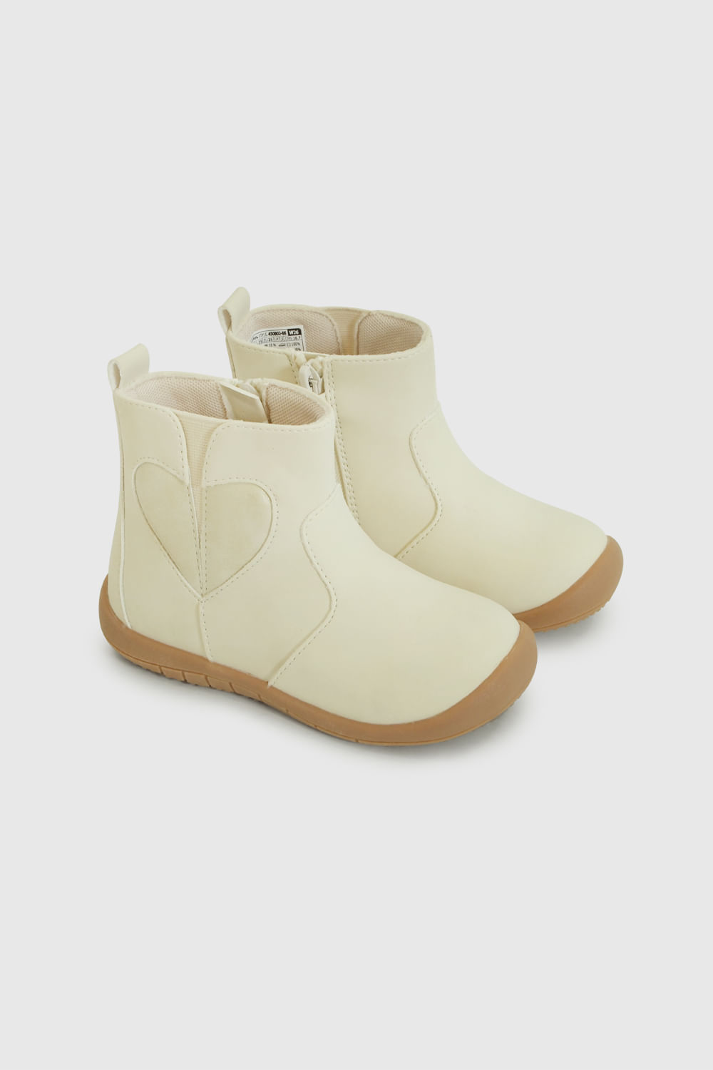 Botín de Niña Beige con Punta Protegida