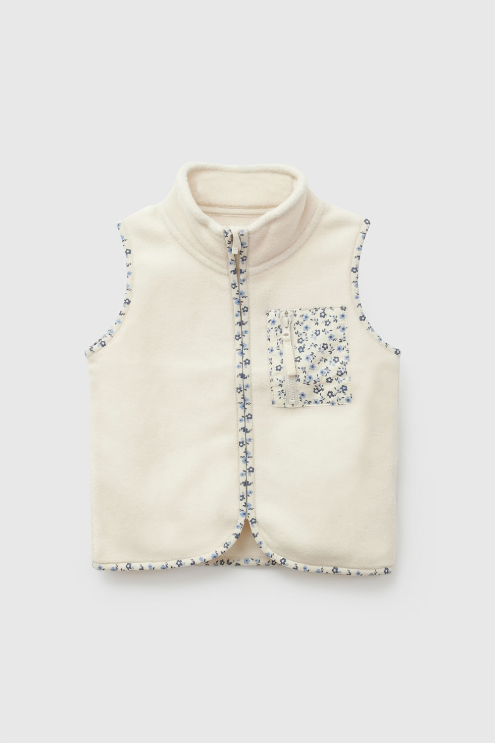 Polar sin mangas niña crema 6-9M a 4-5A