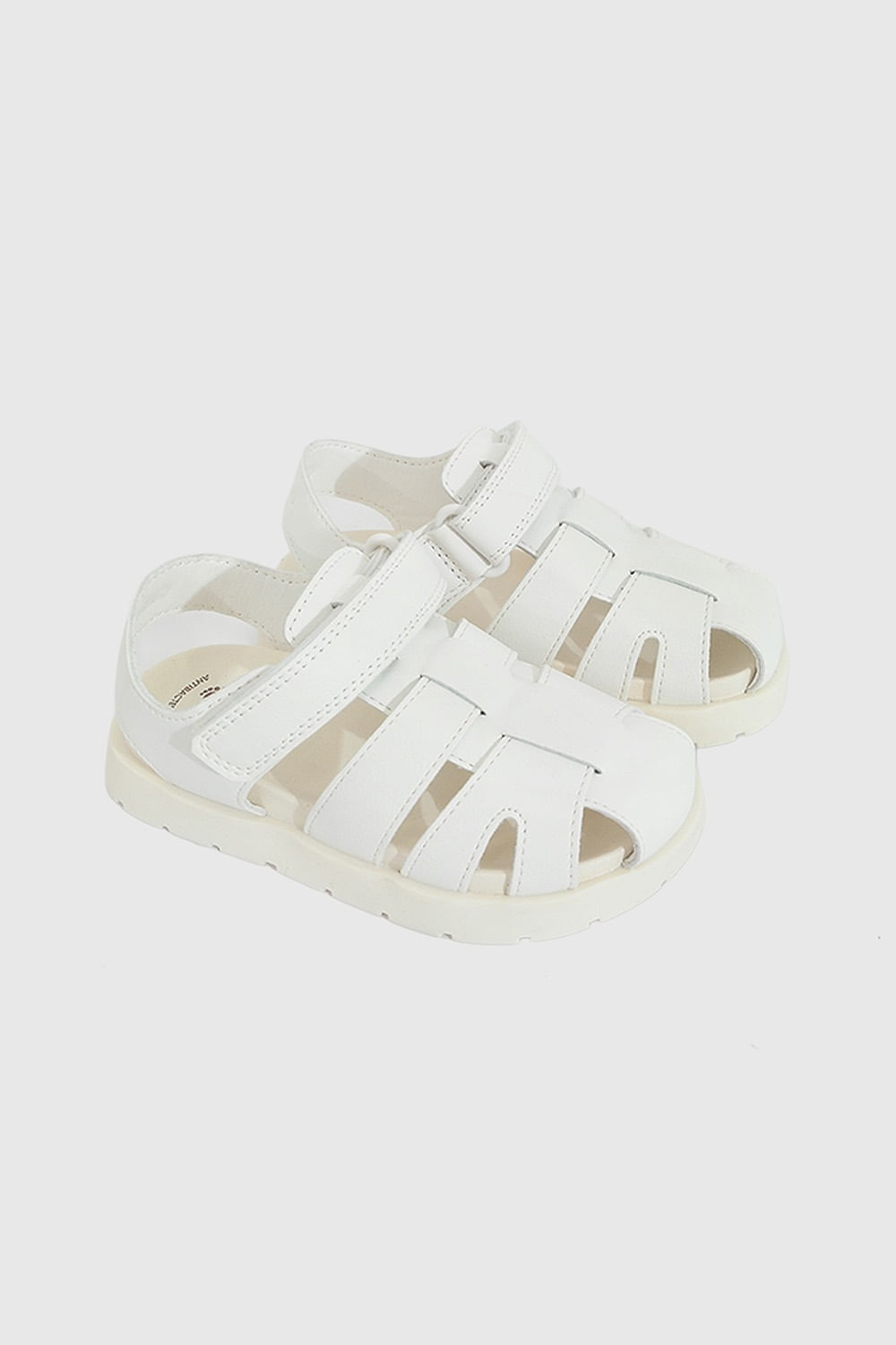 Sandalia velcro niña blanco 21-27